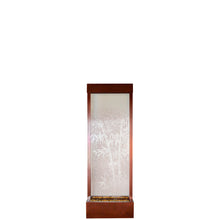 Gardenfall Fountain - Dark Copper with Bamboo Etched Glass